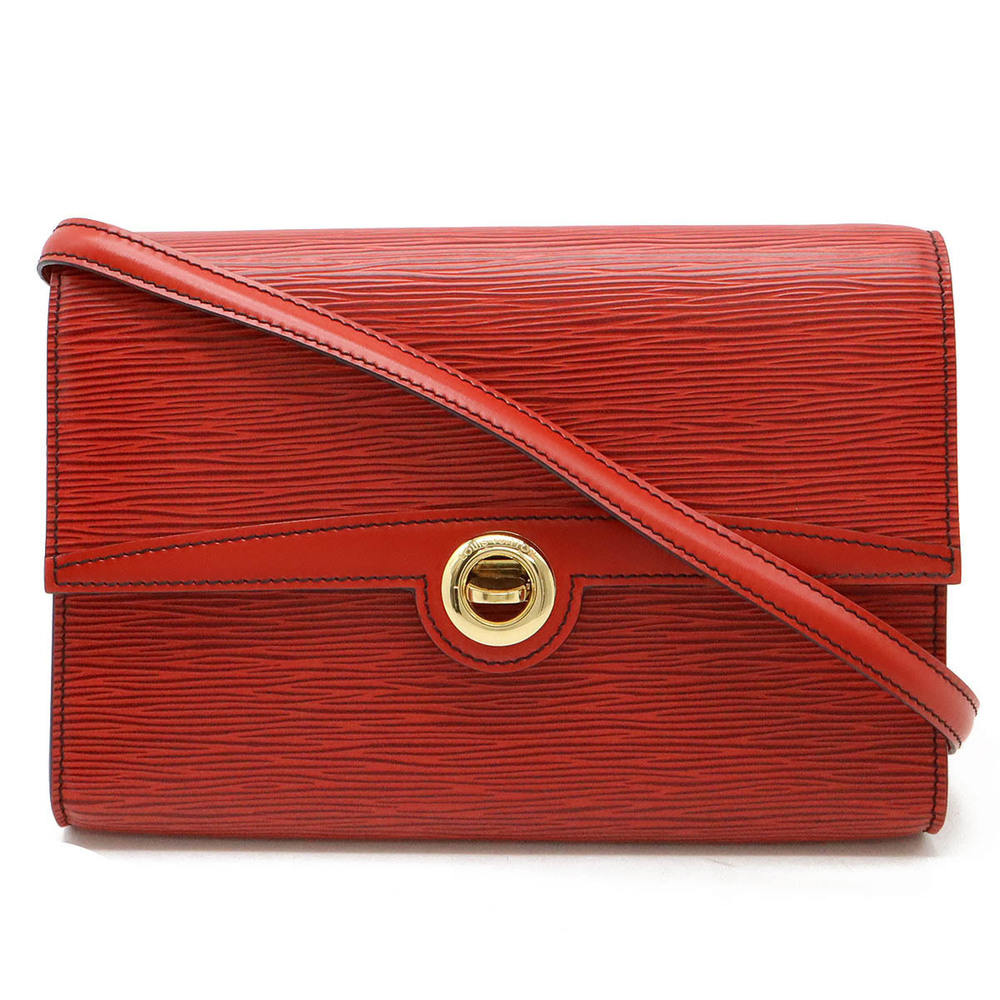 LOUIS VUITTON Epi Arche Shoulder Bag Pochette Clutch Crossbody Castilian Red